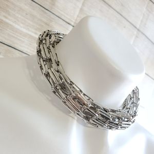 Chunky Box Thick Link Choker Necklace